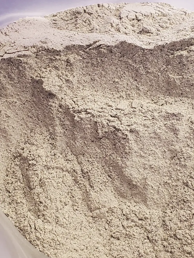 Image of Lunar Highlands simulated soil regolith made by Exolith Labs.
