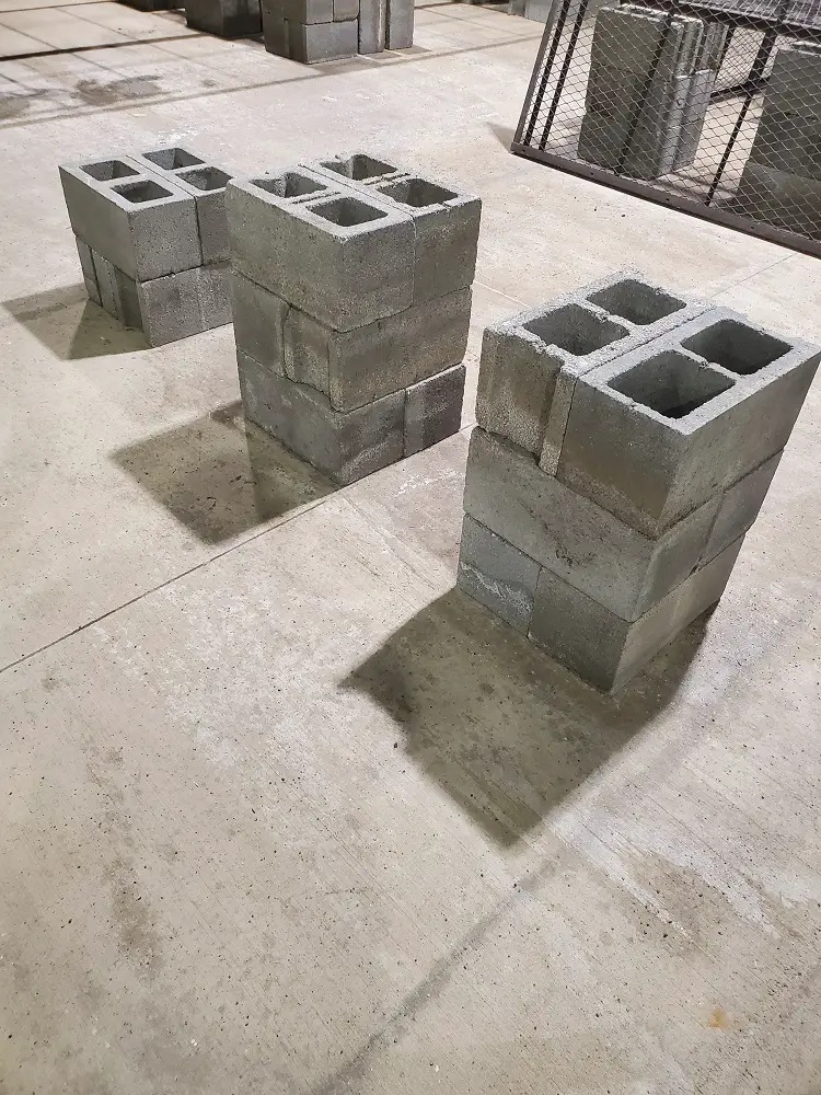Cinder Blocks to create raised garden beds.